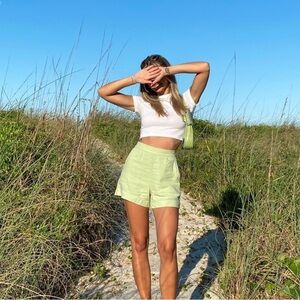 SOLD- Light Green Women's Shorts